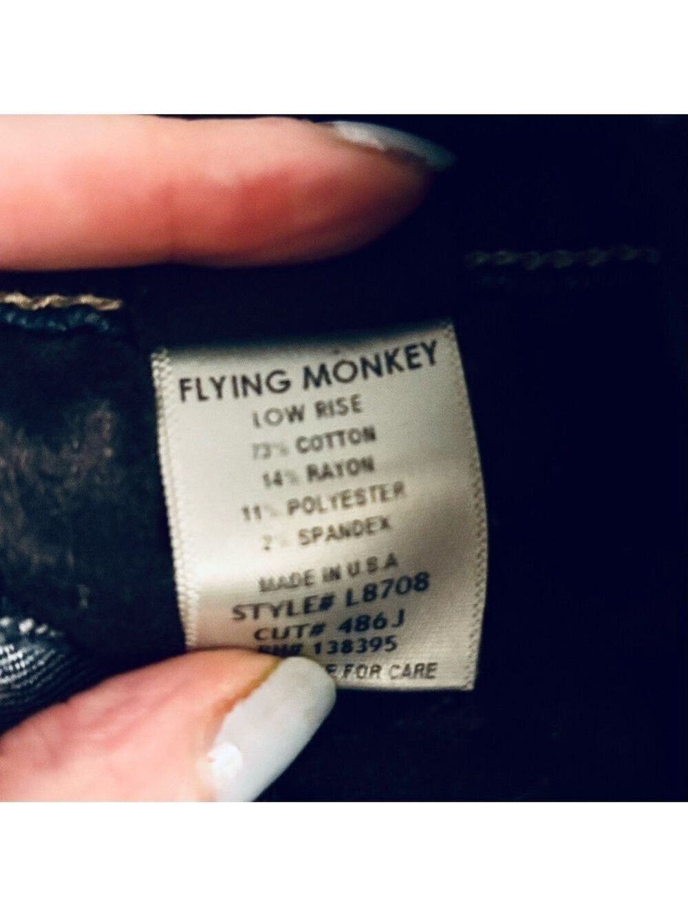 Flying Monkey Low Rise Denim Micro Shorts Size 25 - Picture 6 of 6